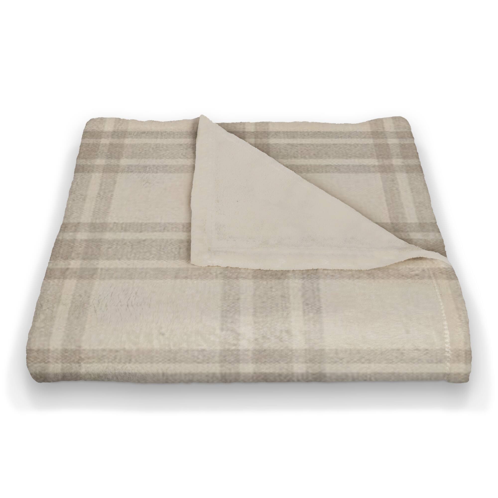 Plaid Coral Fleece Blanket